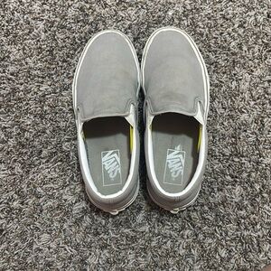 Vans Men's Gray Slip-On Shoes